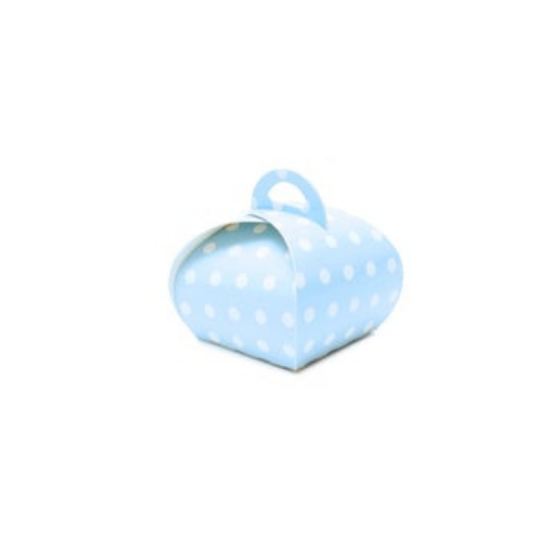Confectionery Boxes- Made with Recycled Material- Light Blue Color or Polkadot